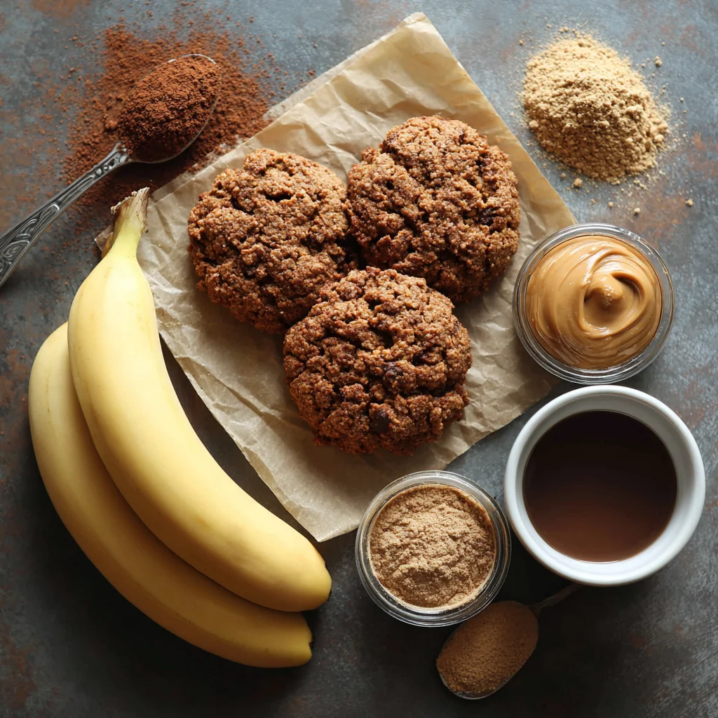 Protein Cookie Dough: The Ultimate Guide for Clean Snacking 6 Three-ingredient protein cookies on parchment paper