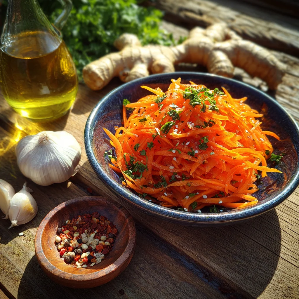 Korean Carrot Salad: Simple, Spicy, and Shockingly Good 7 Korean carrot salad with natural ingredients that support hormone health