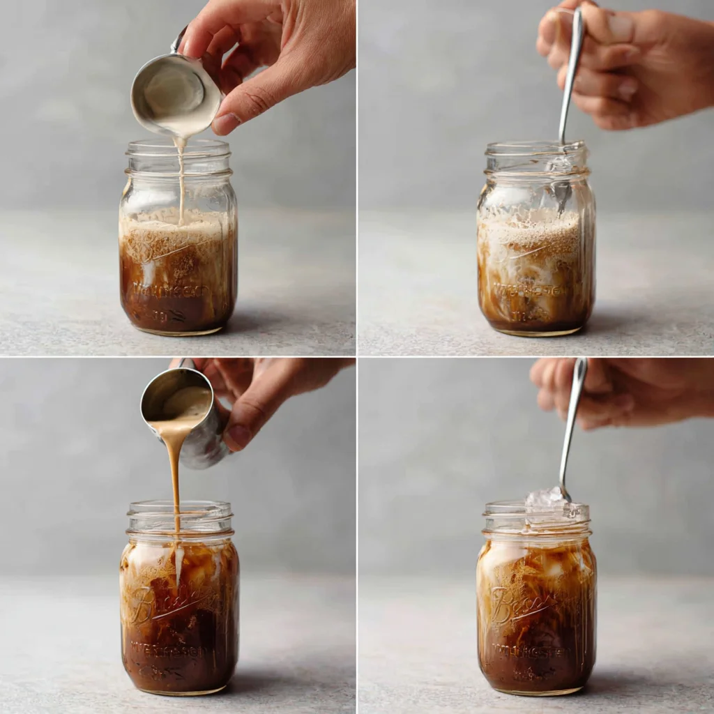 The Best Protein Coffee Recipe to Boost Your Morning Routine 5 How to make a protein coffee recipe using a mason jar and shaker