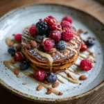 Sweet Potato Protein Pancakes: The Best Guilt-Free, Muscle-Building Breakfast Ever 7 Sweet potato protein pancakes with almond butter and berries