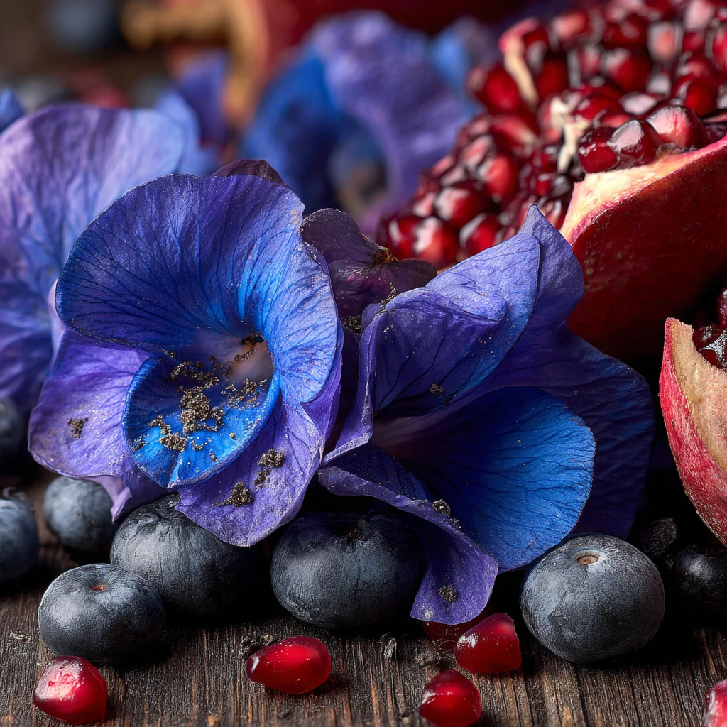 Antioxidants in butterfly pea flowers and fruits